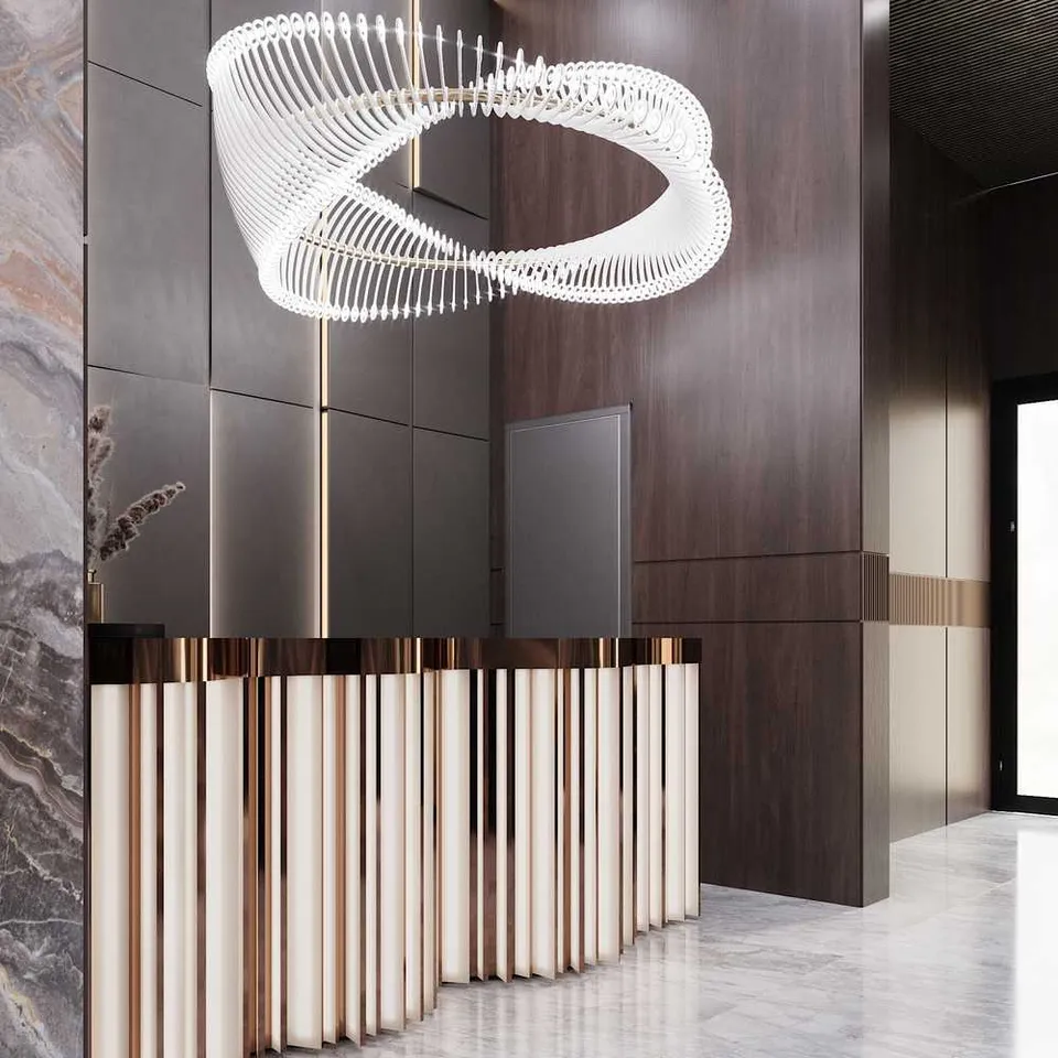 Entrance hall of premium residential complex in Yerevan