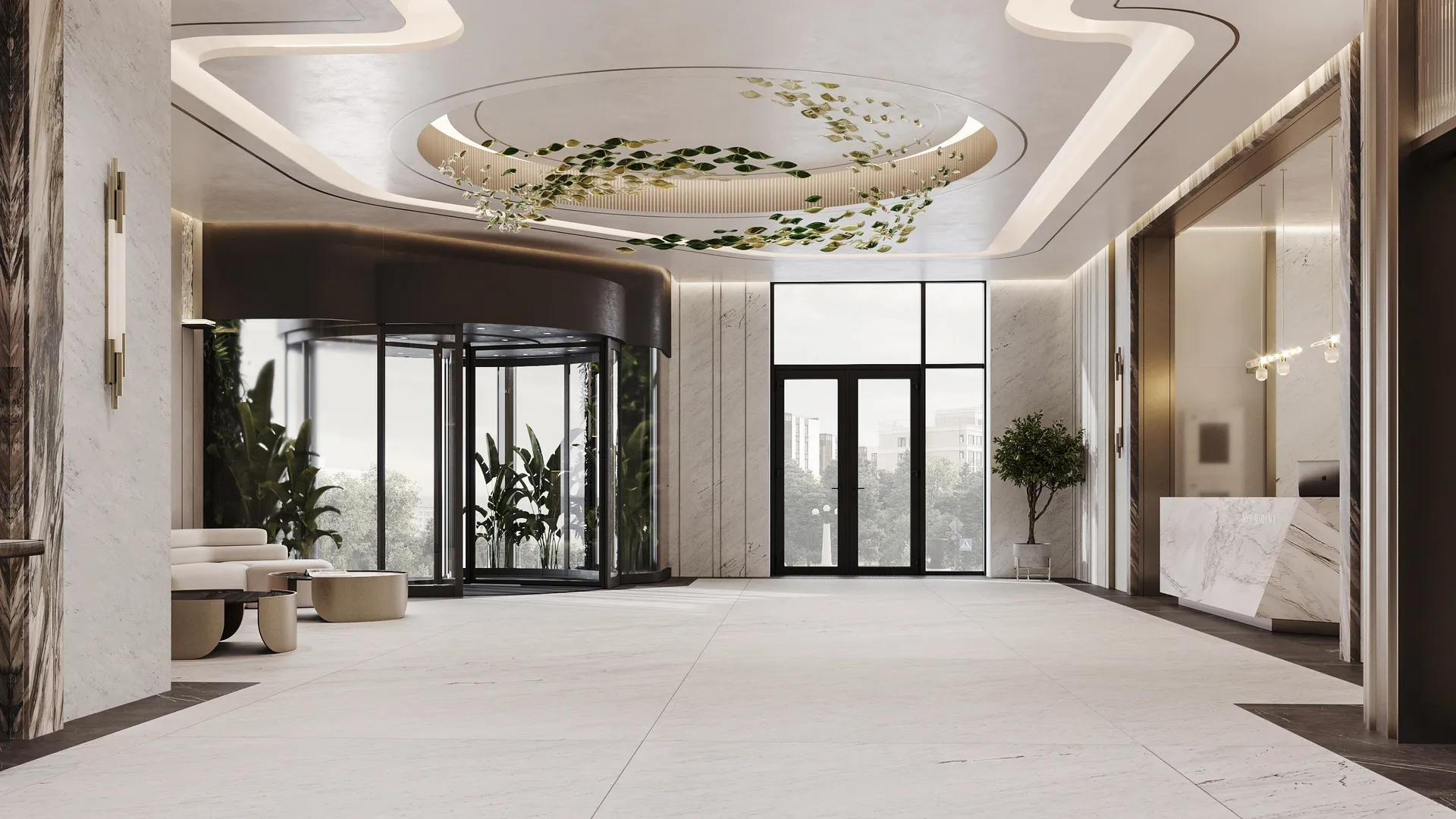 Entrance hall of premium apartments on Tulskaya